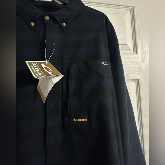 NWT Drake Men’s  Autumn Brushed Twill Buffalo‎ Plaid Button Down - Size 2XL - Picture 3 of 10